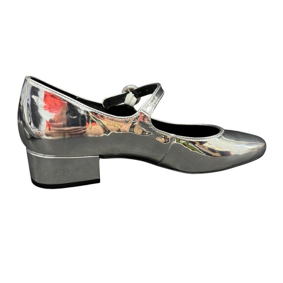 Steve Madden Cyndie Silver Mary Ann Pump Womens Shoes, Size 8 WORN ONCE - Picture 7 of 9